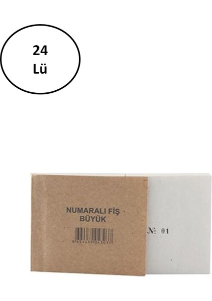 Sam Numaralı Fiş Büyük Paketli 24'lü