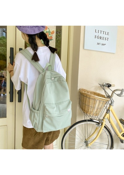 Tatlı Yumuşak Kız Düz Renk Büyük Kapasiteli Öğrenci (Yurt Dışından)