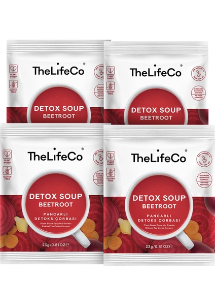 Beetroot Soup Pancarlı Detoks Çorbası (Katkısız Glutensiz Vegan) x 4 Adet