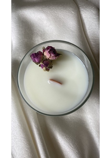 Gül Yapraklı Kokulu Mum