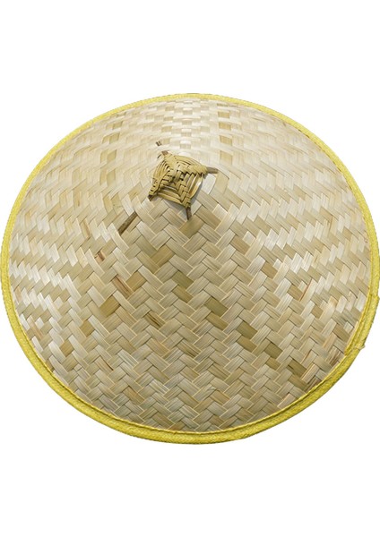 Bambu Örgülü Ş Geniş Kenarlı Oryantal Ş Başlık Yaz Plaj Şı B (Yurt Dışından)