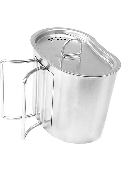 Kamp Pot Kamp Ateşi Tencere Kamp Tencere Hafif Tencere Vapur Buharda Pişirme Pot Kaynatma Pot Yürüyüş Barbekü Survival Için (Yurt Dışından)