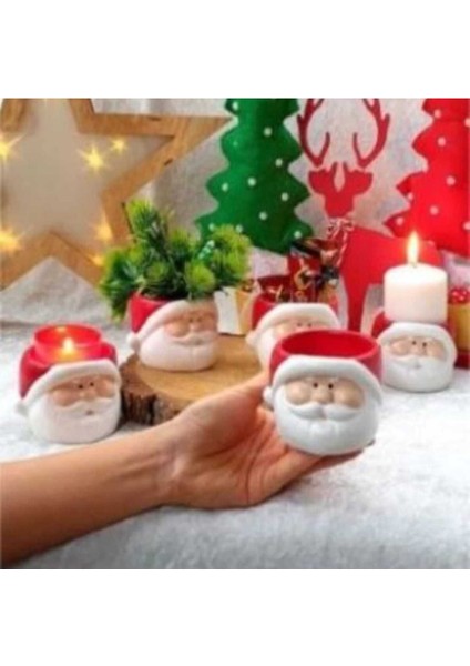 2'li Noel Baba Saksı