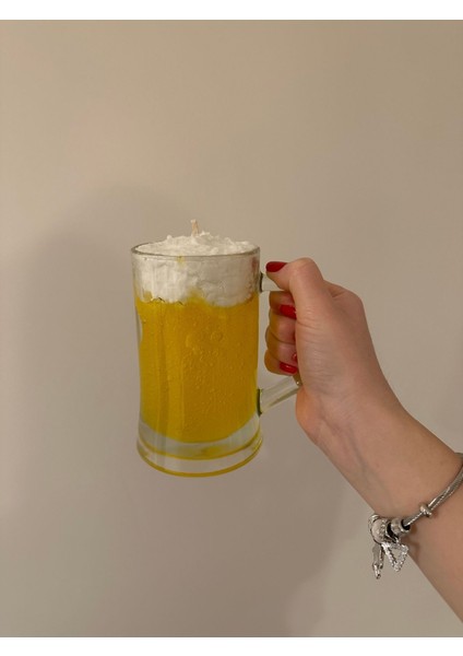 Bira Görünümlü Jel Mum