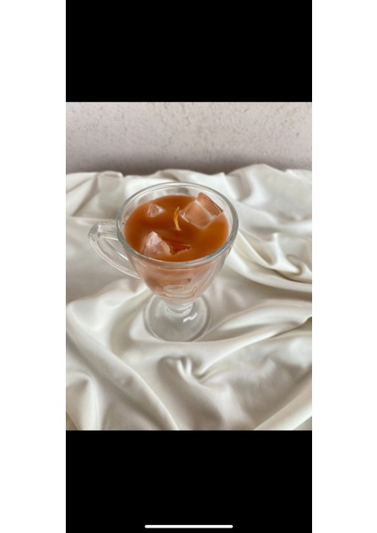 Buzlu Kahve Ice Latte Mum Kahve Kokulu Kulpluı Bardak