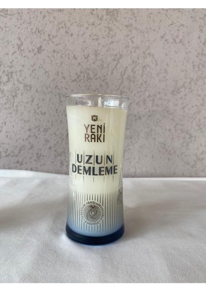 Loş Dükkan Rakı Mum -  Buzlu Rakı Kokulu Bardak Mum