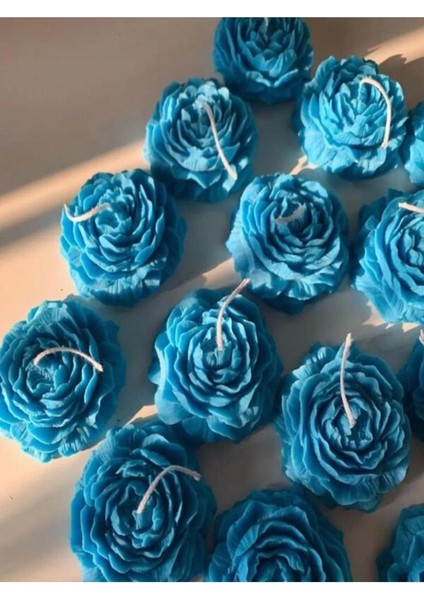 25 Adet Dekoratif Şakayık Çiçeği Kokulu Mum