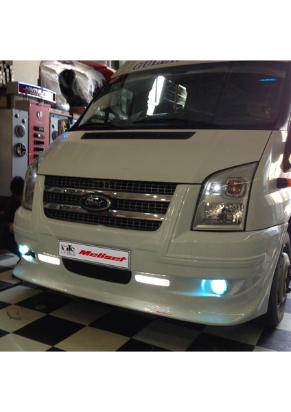 (Boyasız) Ford Transit Sisli-Ledli Ön Tampon Geçme 2007-2013 Arası Uyumlu