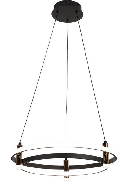 Blom Yuvarlak 112 Watt Siyah Modern Oturma Odası Salon Sarkıt LED Avize fiyatları