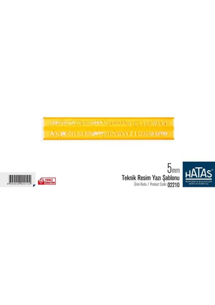 Teknik Resim Yazı Şablonu 5 Mm. NO02210