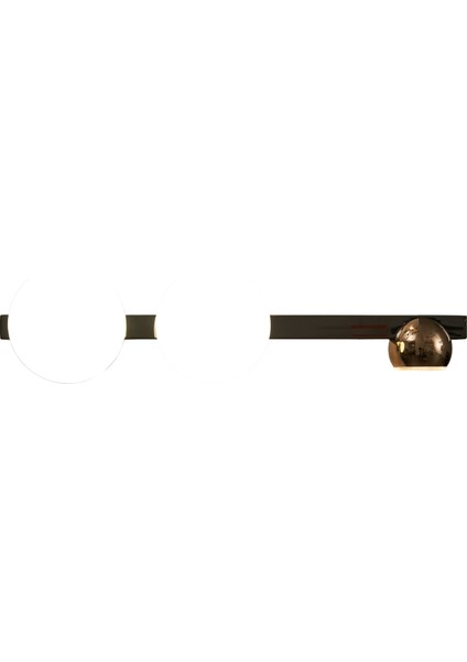 Dilay 3'lü Siyah Gold 20 Watt Modern, Yatak Başı, Salon LED Aplik