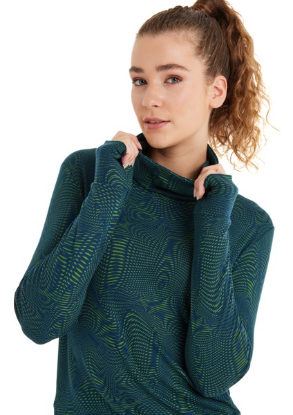 Kadın Termal Sweatshirt 2. Seviye 50454 - Yeşil modelleri