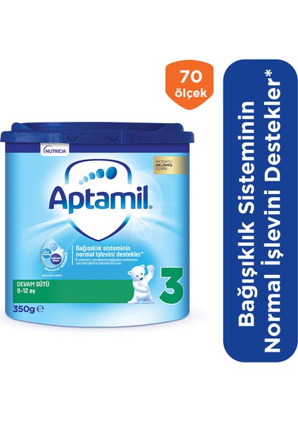 3 Devam Sütü 350 G 9-12 Ay Akıllı Kutu