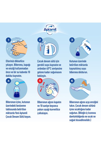 4 Çocuk Devam Sütü 350 G 1 Yaş+ Akıllı Kutu