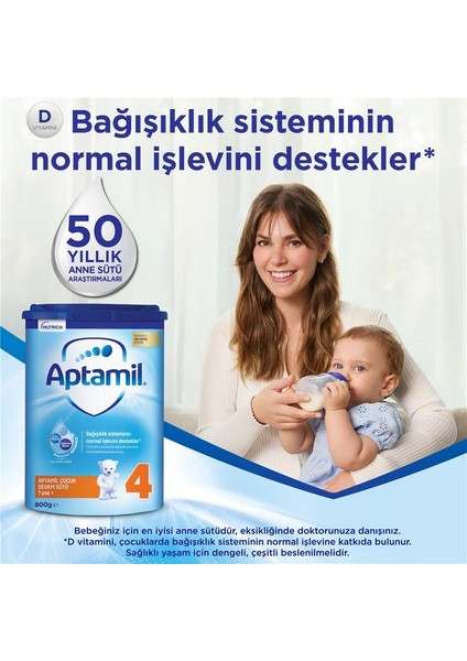 5 Çocuk Devam Sütü 800 Gr 2 Yaş+ Akıllı Kutu X 4 Adet