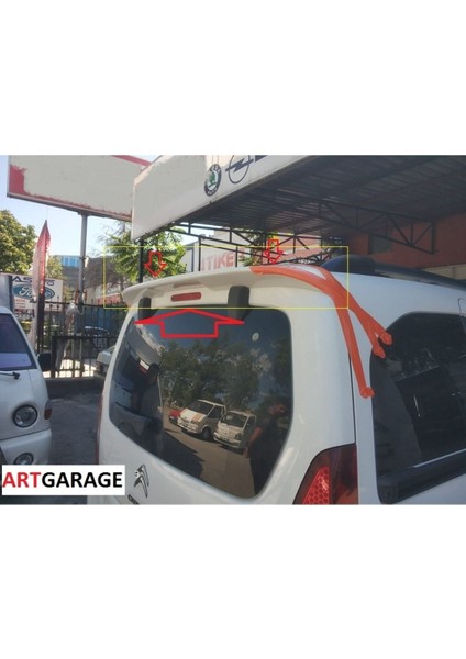 Citroen Berlingo-Partner Tepee (2010-2018)BAGAJ Spoileri-Fiberglass-Boyasız