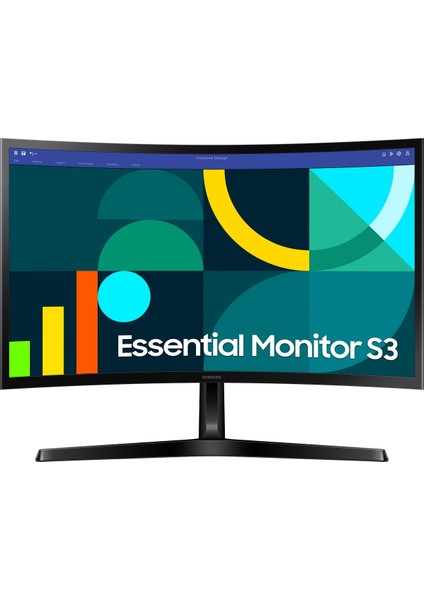 Essential S3 LS24D366GAUXUF 24" 4 Ms 100 Hz Full Hd Curved Va LED Monitör