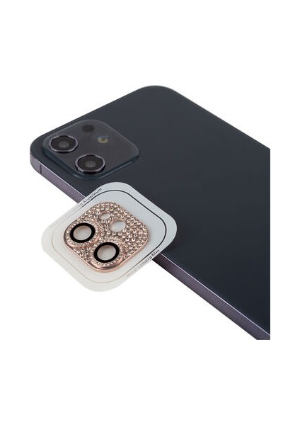 iPhone 11 İçin Taş Detaylı Cl-08 Kamera Lens Koruyucu