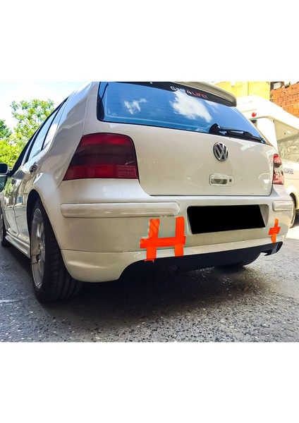 Volkswagen Golf 4 1997-2004 Uyumlu Boyasız Plastik Arka Tampon Eki