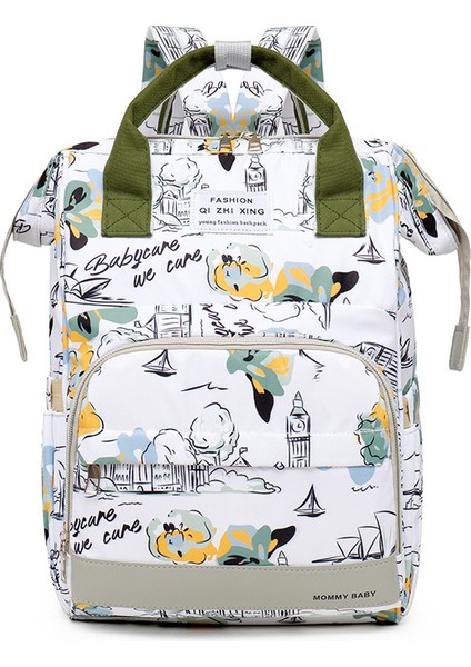 Yeni Stil Moda Omuz Mumya Çanta Çok Fonksiyonlu Büyük Kapasiteli Anne ve Bebek Çantası Taşınabilir Bebek Saklama Çantası (Yurt Dışından)
