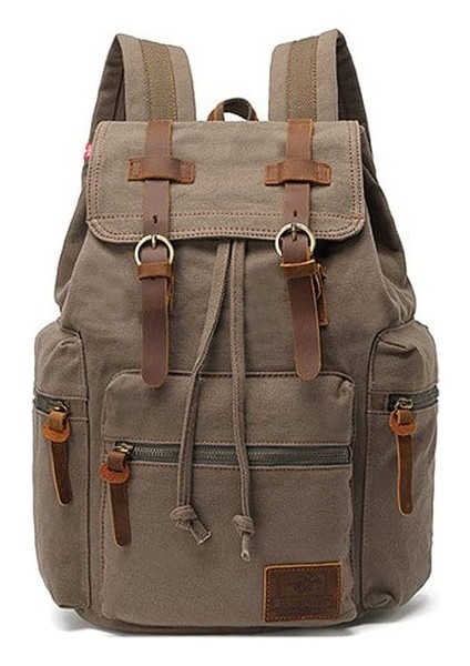 Büyük Kapasiteli Vintage Sırt Çantası (Yurt Dışından)