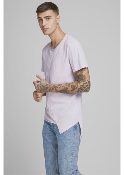 Jack&jones 12172106 Orchid Petal/relaxed Erkek T-Shirt Mor