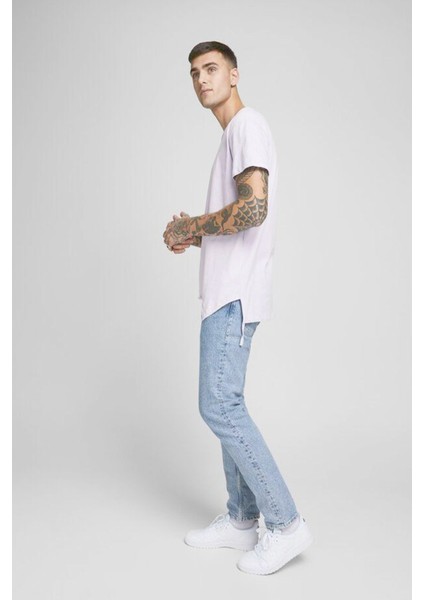 Jack&jones 12172106 Orchid Petal/relaxed Erkek T-Shirt Mor modelleri