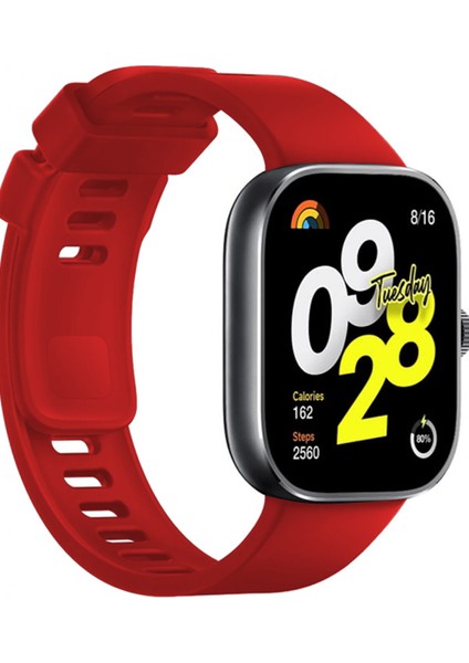 Xiaomi Redmi Watch 4 Uyumlu Kordon Akıllı Saat Bileklik Kordonu Yumuşak Silikon Kayış