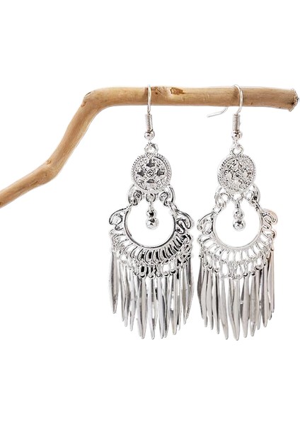 Miao Küpeleri, Etnik Azınlık Turistik Küpeleri, Bohem Uzun Yapraklı Püskül Küpeler (Yurt Dışından)