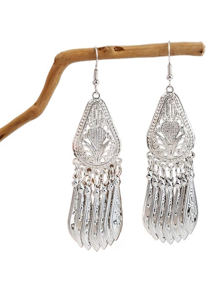 Miao Küpeleri, Etnik Azınlık Turistik Küpeleri, Bohem Uzun Yapraklı Püskül Küpeler (Yurt Dışından)