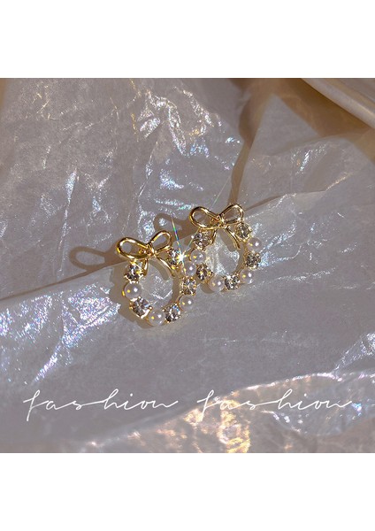 S925 Gümüş Iğne Retro Fransız Inci Küpeleri, Üst Düzey, Çok Yönlü, Basit ve Kişiselleştirilmiş Küpeler (Yurt Dışından)