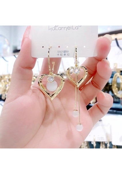 Kadınlar Için Moda Mizaç Uzun Püskül Yaz Popüler Küpeler Süper Parlak Üst Düzey Hafif Lüks Küpeler (Yurt Dışından)