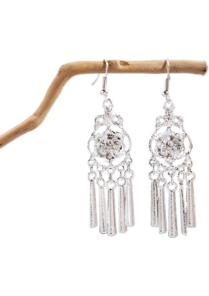 Miao Küpeleri, Etnik Azınlık Turistik Küpeleri, Bohem Uzun Yapraklı Püskül Küpeler (Yurt Dışından)