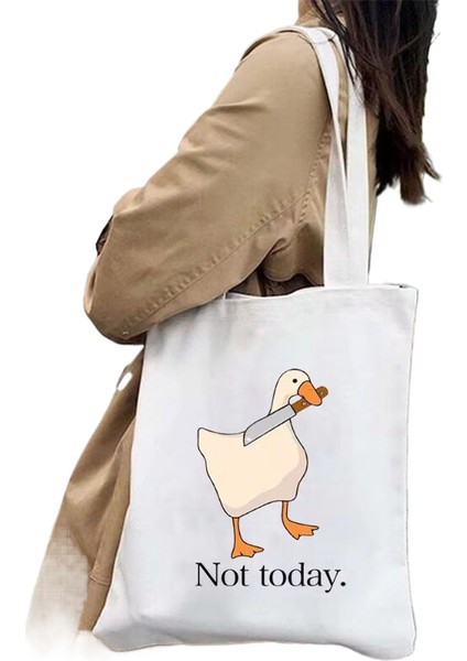 Sevimli Moda Karikatür Hayvan Omuz Kanvas Tote Çanta Omuz Çantası Alışveriş Çantası (Yurt Dışından)