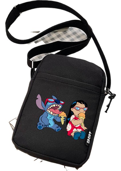 Kedi Bayan Omuz Çantası Crossbody Çanta Tuval Küçük Omuz Cep Telefonu Çantası Öğrenci Çanta (Yurt Dışından)