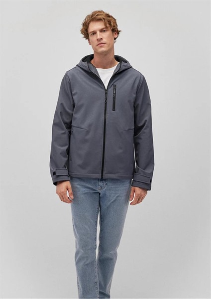 Kapüşonlu Antrasit Ceket 0110351-80776