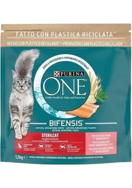 Purina One Somonlu Kısır Kedi Maması 1.5 kg