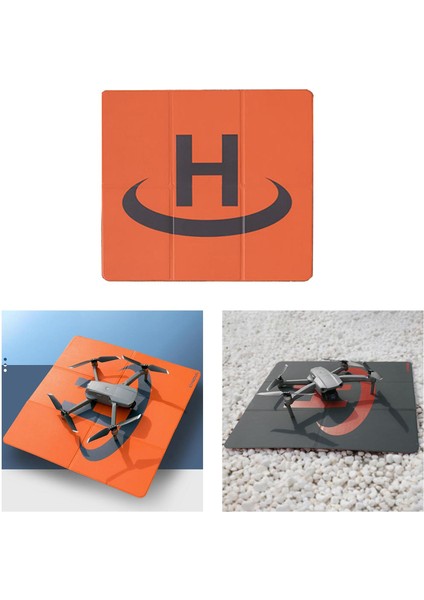 Drone Iniş Çift Taraflı Heliport Park Önlüğü Matı 50X50CM (Yurt Dışından)