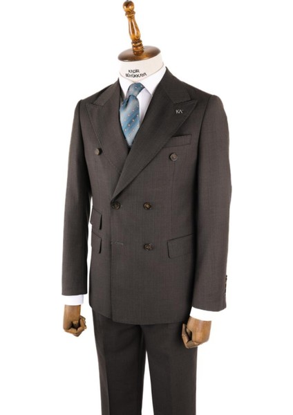 Kırlangıç Yaka Kruvaze Erkek Takım ELBISE-KAV1216S fiyatları