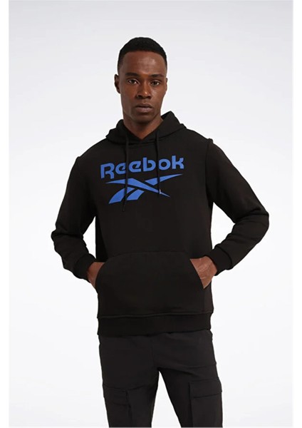A10196546807 4W Rı Ft Bıg Logo Oth Hood Sıyah Erkek Kapsonlu Sweatshırt