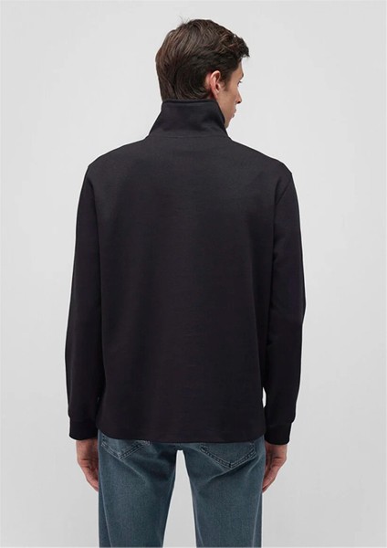 Mavı M0S10252-900 Sıyah Erkek Regular Yarım Fermuarlı Modellı Sweatshırt fırsatları
