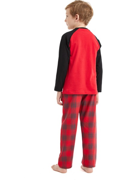 Erkek Çocuk Pijama Takımı 40560 - Kırmızı fiyatları