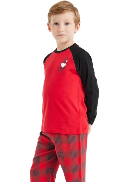 Erkek Çocuk Pijama Takımı 40560 - Kırmızı modelleri
