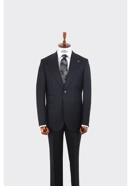 Kırlangıç Yaka Iki Düğmeli Erkek Takım ELBISE-KAW1342W