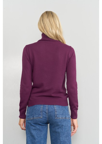 Çetinkaya Miyamira 2276 Balıkçı Yaka Mürdüm Kazak fırsatları