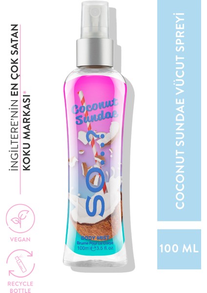 Coconut Sundae Vücut Spreyi 100 ml