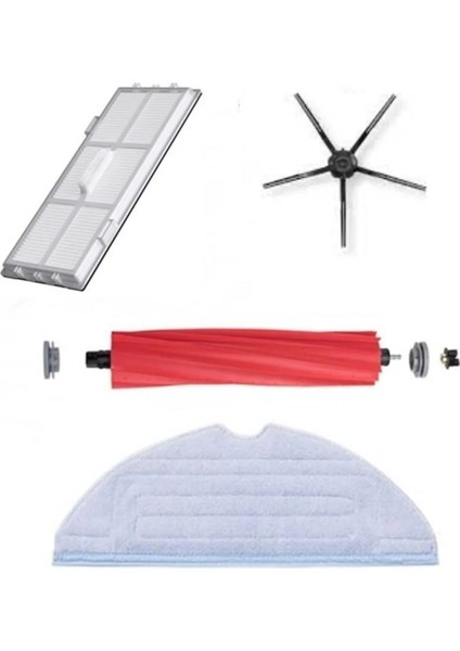 Roborock S7 Maxv Plus Robot Süpürge Uyumlu 4'lü Yedek Parça Seti