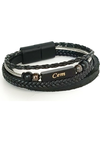 Kişiselleştirilmiş Isimli Erkek Bileklik, Deri Trend Bileklik fiyatları