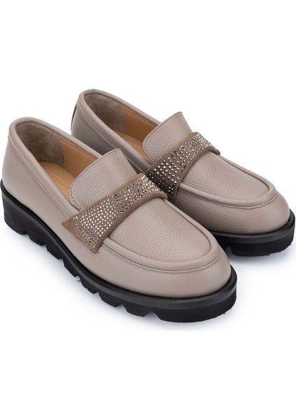 Kadın Deri Vizon Floter Loafer Ayakkabı 1051 02 Bn Ayk SK24-25 Vızon Fltr fiyatları