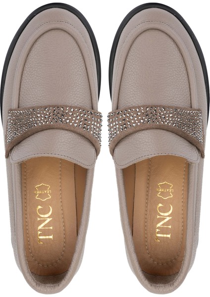 Kadın Deri Vizon Floter Loafer Ayakkabı 1051 02 Bn Ayk SK24-25 Vızon Fltr indirimleri